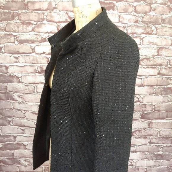 ❤️SOLD❤️CHANEL Tweed Sequin Jacket Blazer Employee - Picture 4 of 12